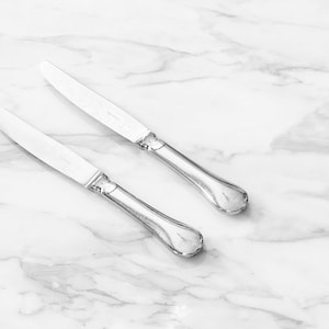 Vintage Christofle France Capricorne Acier Stainless Steel Dinner Knives