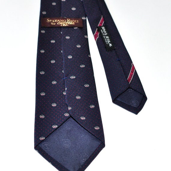 Vintage Stefano Ricci Tie Pure Silk Tie Crown Pri… - image 3