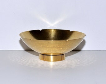 Arts and Crafts Dirk Van Erp Hand Hammered Lotus Shaped Bowl