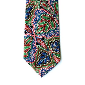 Vintage Liberty of London Cotton Mens Necktie Multicolor Tie