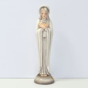 Art Deco Goldscheider Vienna Josef Lorenzl Madonna Figurine in Pastel Colors, circa 1920s -1930s