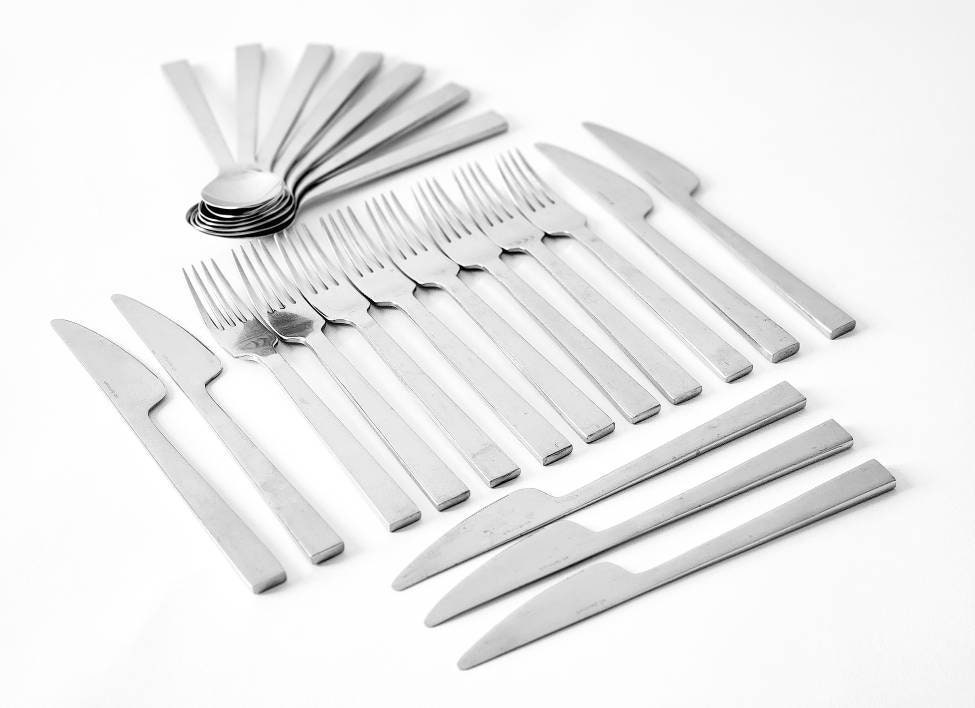 Erik Bagger Denmark Stainless Steel Flatware Set of 22
