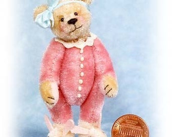 Sugar Bear - Miniature Teddy Bear Kit - Pattern - by Emily Farmer