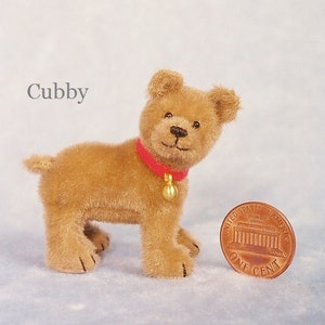 Little Cub - Miniature Teddy Bear Kit - Pattern - DIY - von Emily Farmer