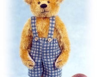 Scooter - Miniature Teddy Bear Kit - Pattern -  by Emily Farmer