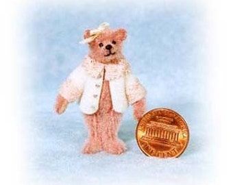 Little Brenda Bear Miniature Teddy Bear Kit - Pattern - DIY- by Emily Farmer