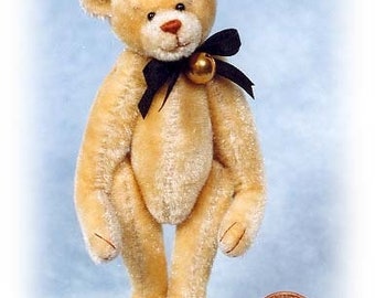 PDF Pattern & Instructions for Miniature Teddy Bear - Mr. Wonderful Bear  3 3/4" tall -  by Emily Farmer