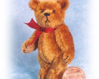 PDF Pattern & Instructions for Miniature Teddy Bear - Big Fatso 2 5/8" tall -  by Emily Farmer