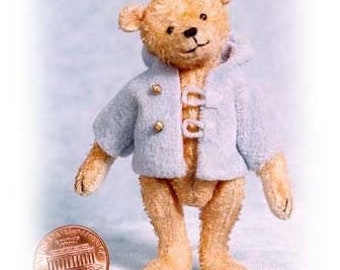 PDF Pattern & Instructions for Miniature Teddy Bear - DIY - Charleyboy Bear 3" tall -  by Emily Farmer