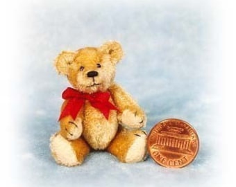 Fatso Junior - Miniature Teddy Bear Kit - Pattern - by Emily Farmer