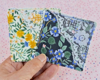 Rifle Paper Fabric Corner Bookmark: Feminine Lace Book Accessory