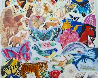 Hand-Cut Fabric Snippets: Nature Motifs for Collage & Slow Stitch