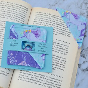 Corner BOOKMARKS, Your choice Corner Bookmarks, Gift under 10.00, Book Accessory, Teacher Gift, Reader Gift, Child Mother's Day gift image 6