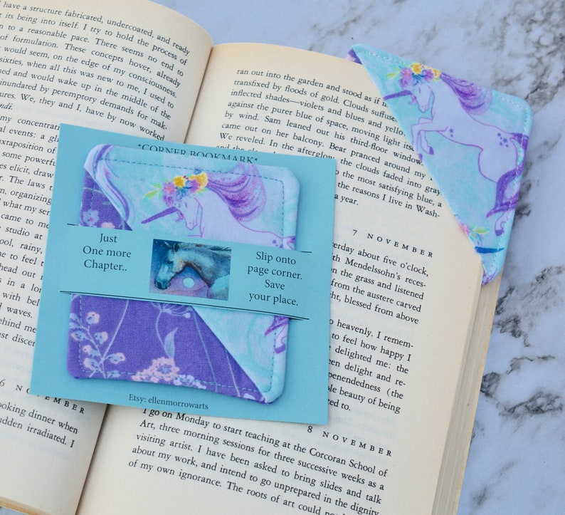 Corner BOOKMARKS, Your choice Corner Bookmarks, Gift under 10.00, Book Accessory, Teacher Gift, Reader Gift, Child Mother's Day gift image 6