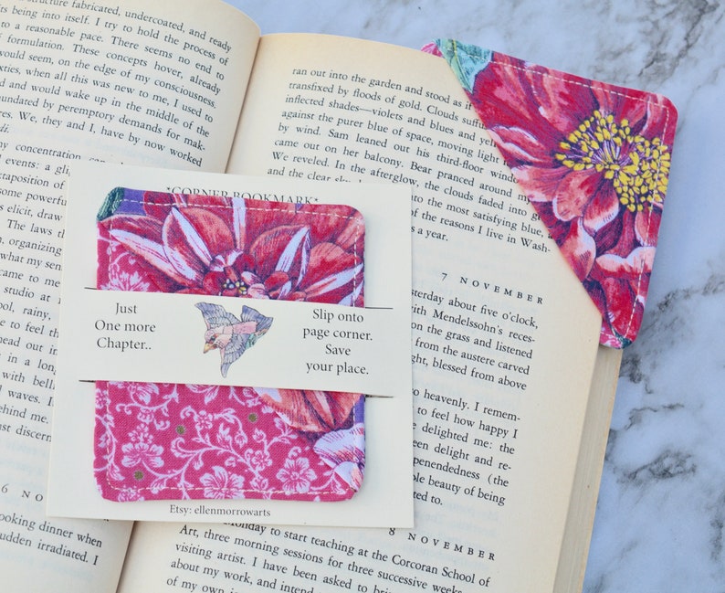 Corner BOOKMARKS, Your choice Corner Bookmarks, Gift under 10.00, Book Accessory, Teacher Gift, Reader Gift, Child Mother's Day gift image 4