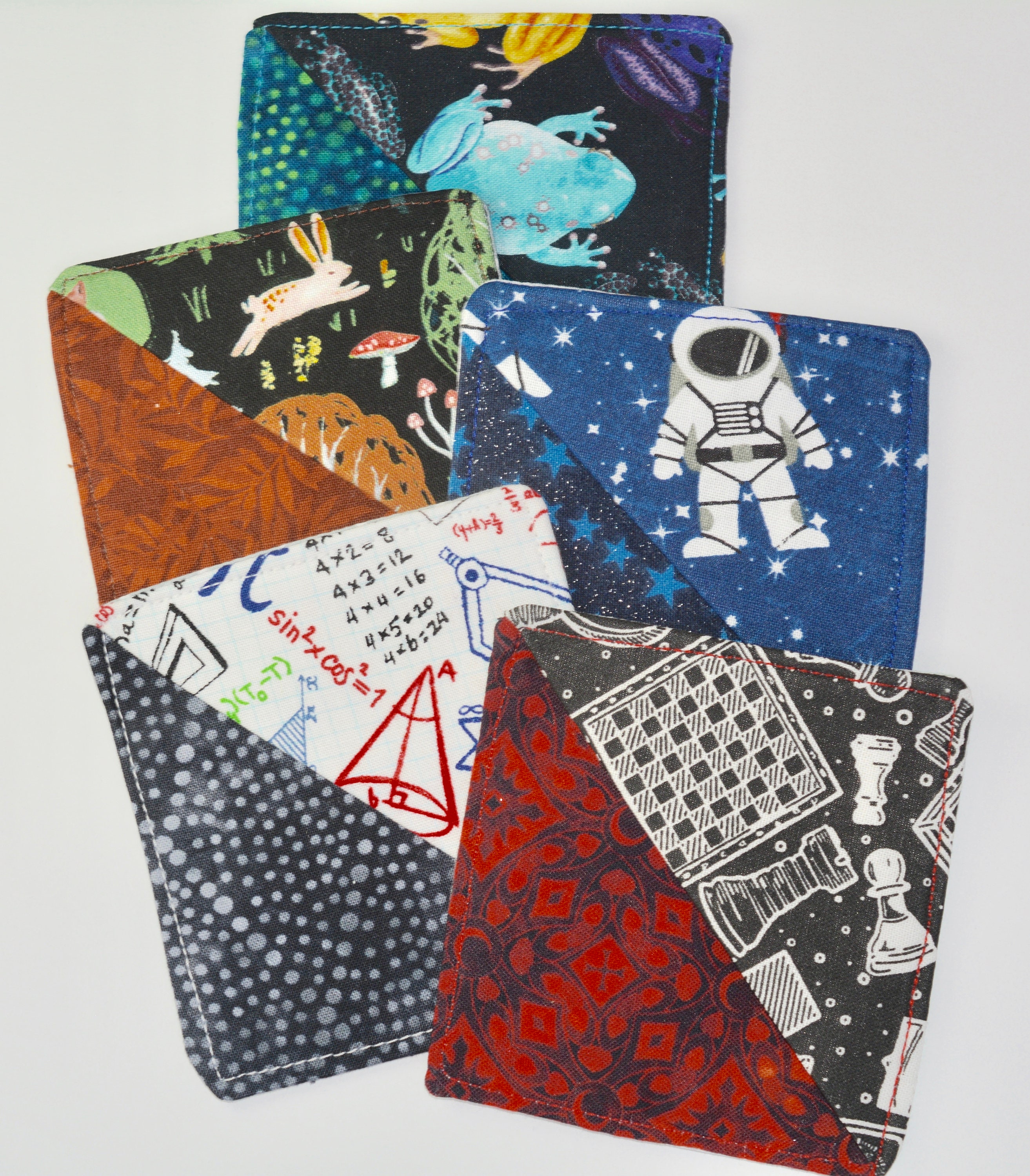 Science & Math BOOKMARKS, Your choice Corner Bookmarks, Math, Chess, Space Book Accessory, Teacher Gift, Reader Gift, stocking stuffer