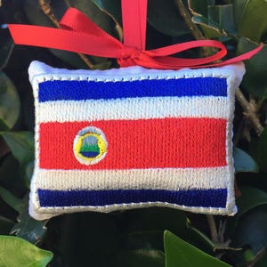 Costa Rica Costa Rican Flag Christmas Ornament Gift Topper Stocking Stuffer Xmas Tree Decoration Travel Souvenir