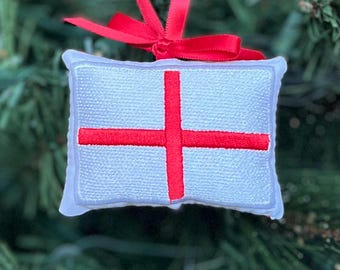England English Flag Christmas Ornament Gift Travel Souvenir Stocking Stuffer Xmas Tree Decoration