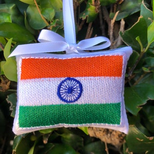India Indian Flag Christmas Ornament Gift Topper Stocking Stuffer Xmas Tree Decoration Travel Souvenir