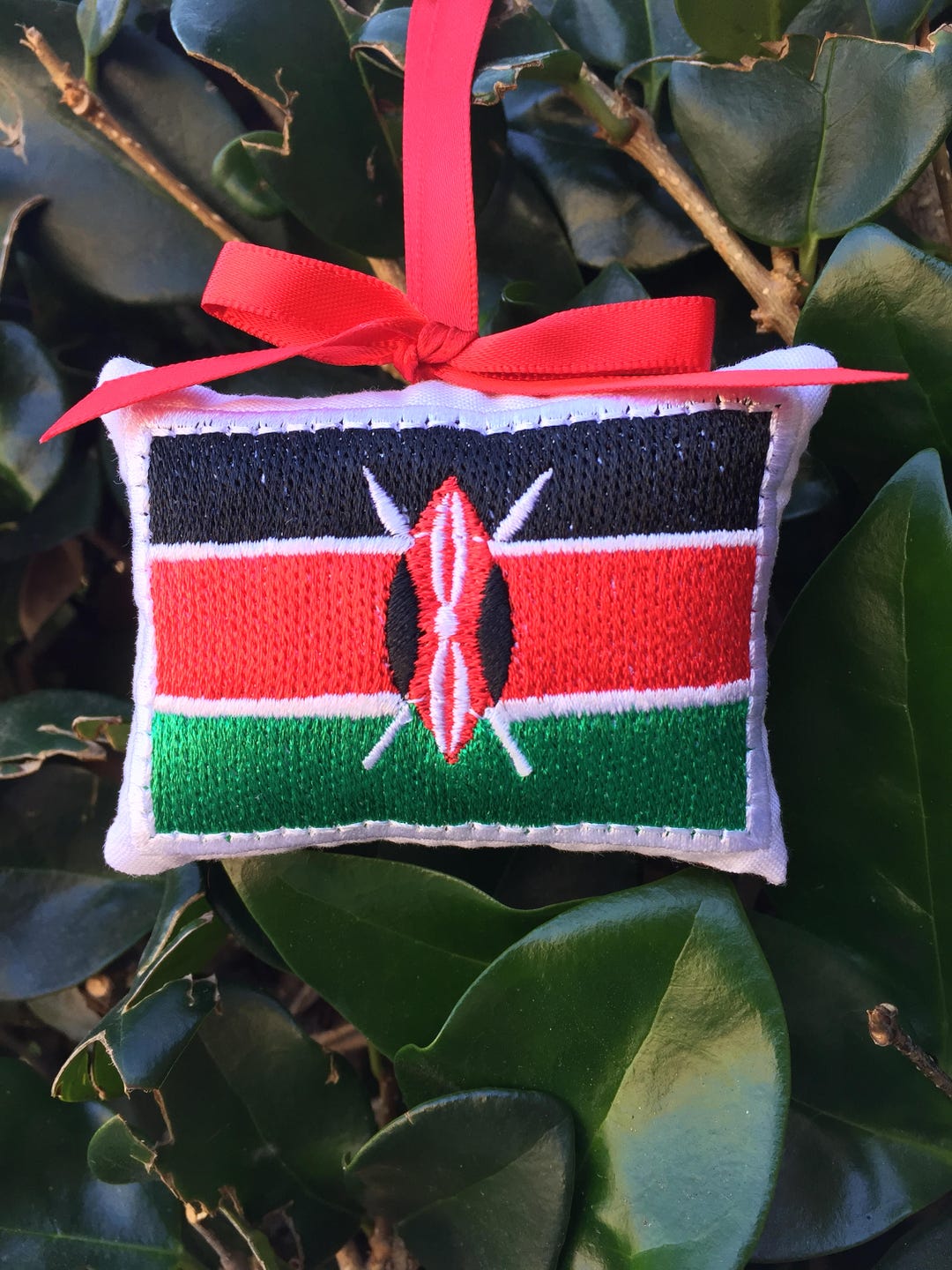 Kenya Kenyan Flag Christmas Ornament Gift Topper Stocking Stuffer Xmas