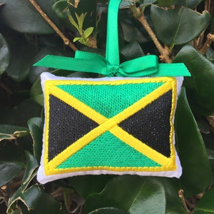 Jamaica Jamaican Flag Christmas Ornament Gift Topper Stocking Stuffer Xmas Tree Decoration Travel Souvenir