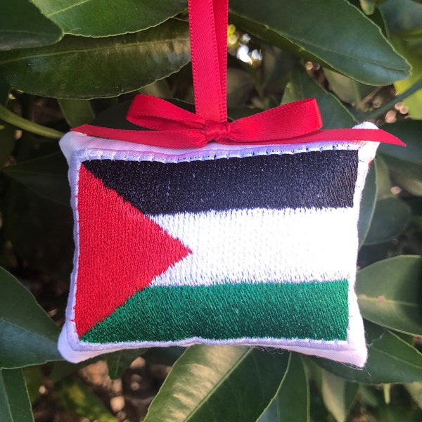 Palestine Palestinian Flag Christmas Ornament Gift Topper Stocking Stuffer Xmas Tree Decoration Travel Souvenir