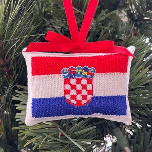 Croatia Croatian Flag Christmas Ornament Gift Topper Stocking Stuffer Xmas Tree Decoration Travel Souvenir