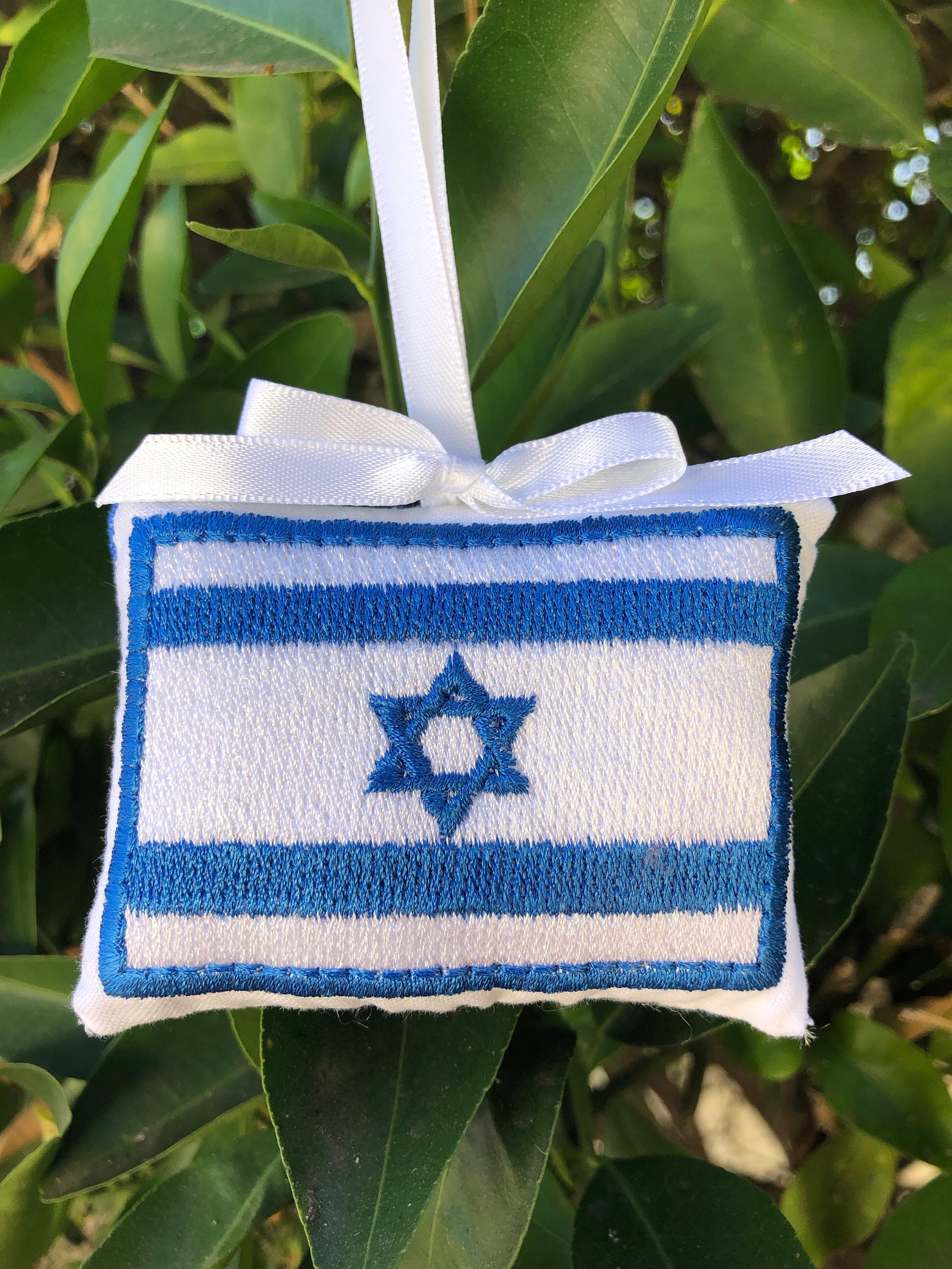 Israel Israeli Flag Christmas Ornament Door Knob Hanger Etsy