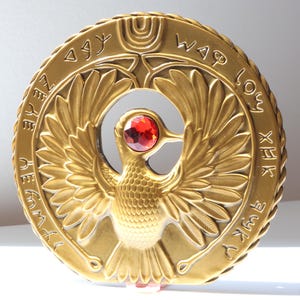 Staff of Ra Headpiece – Indiana Jones Movie Prop - Antique Gold Finish