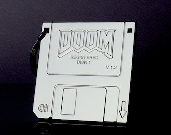FLOPPY CD グッズ Retro Floppy Disks With Doom and Wolfenstein Labels - Etsy