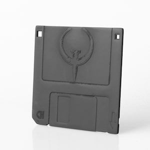 Sleutelhanger aardbevingshars, dubbelzijdige diskette, fantastisch sieraad en cadeau voor gamer