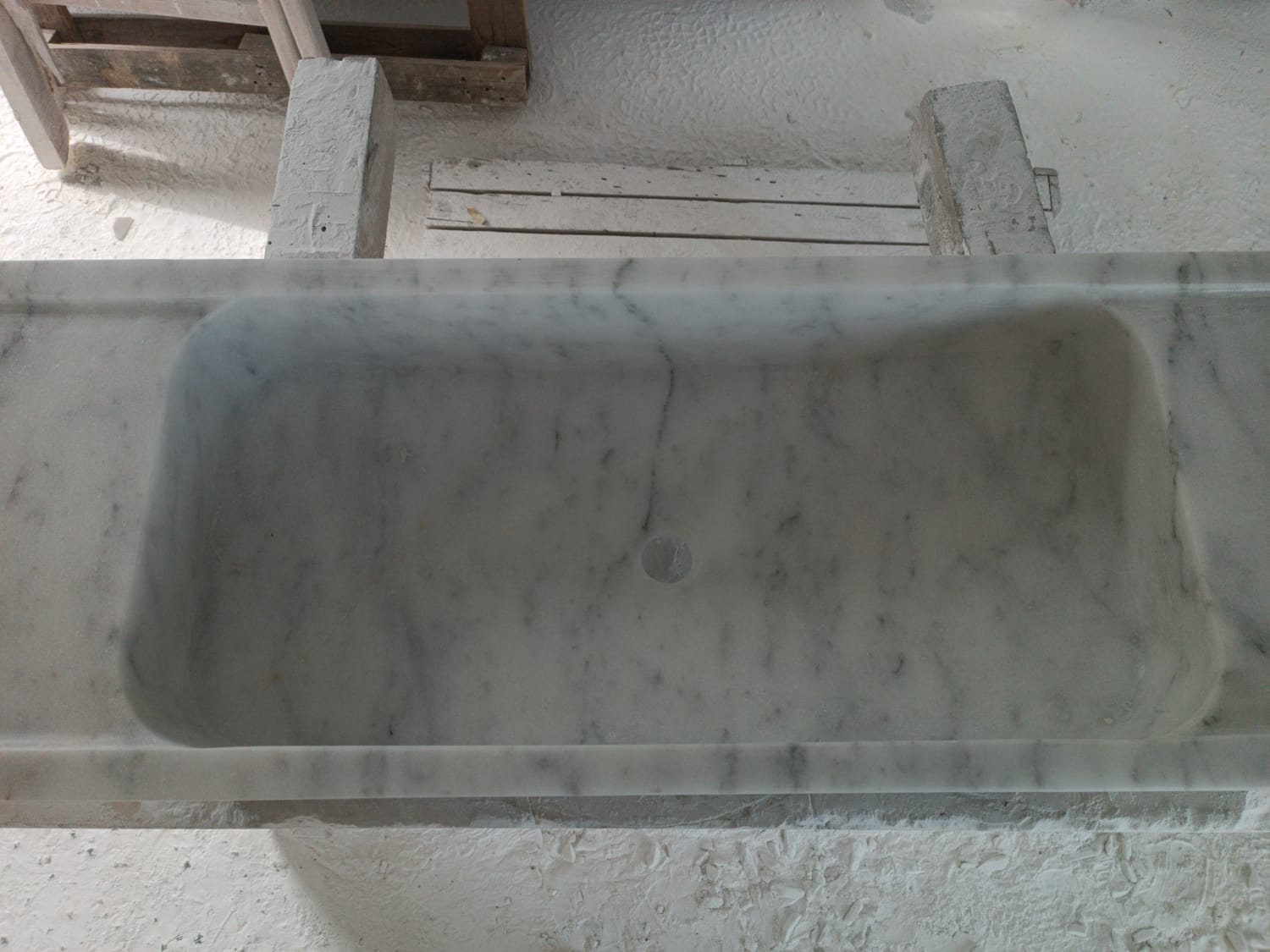 Carrara Marble Sink, Kitchen Marble Sink, Wall Mount Sink, Bathroom