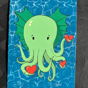 Print Cthulhu mignon - carte postale - petite affiche