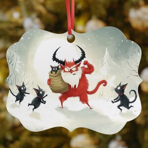 Krampus Ornament Aluminum, Krampus Christmas, Krampus