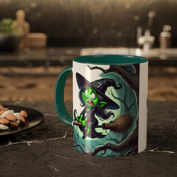 Halloween Witch Mug, Funny Little Witch Design, Halloween Coffee Mug, Witchy Mugs , Halloween Gift  Mugs, 11oz