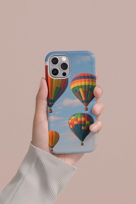 Hot Air Balloon Phone Case ,iphone case hot air balloon, Hot Air Balloon Gift,Phone Accessories, Phone Cover, Bright Pattern, Unique Design