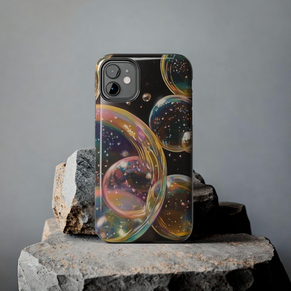 Bubble Abstract Tough Phone Case, Durable Phone Cover, Protective Phone Shell, Unique Phone Accessories, Stylish Tech Gear