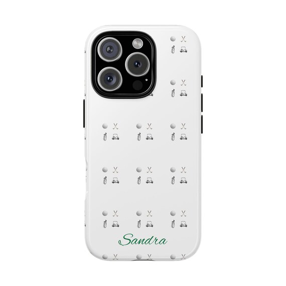 Golf Phone Case Personalized, Custom Name Phone Case, Golf iphone Case, Golfers Phone Protection, Gift for Her
