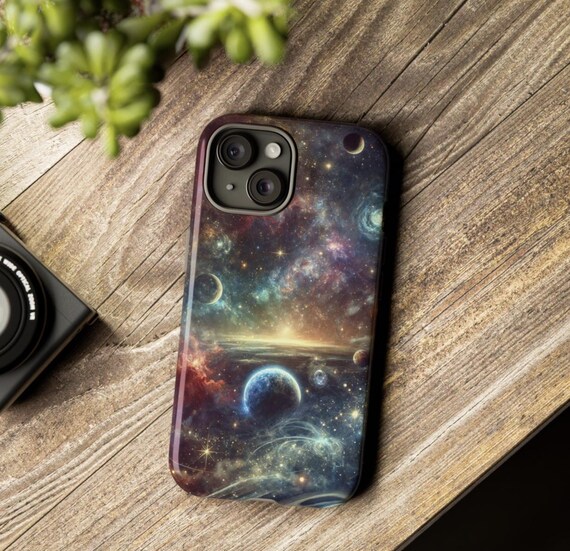 Planetary Vibes Tough Cases, Phone Case, Planets, Mystical Planets Phone Case, Colorful Phone Case, Unique Design