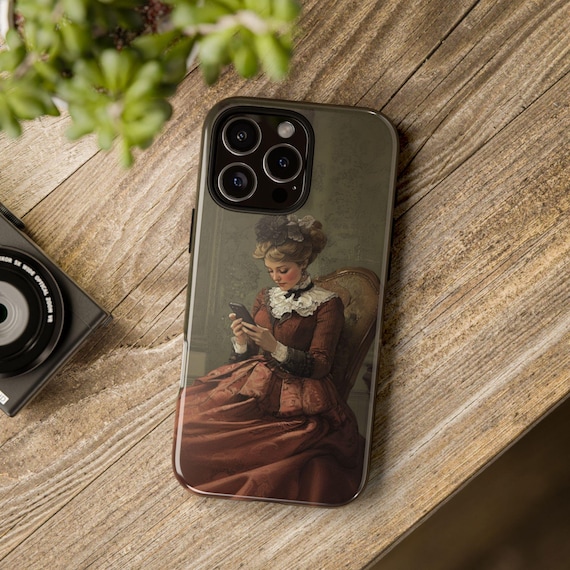 Victorian Era Tough Cases, Vintage Phone Cover, Steampunk Phone Case, Retro Phone Protector, Antique Style Hard Shell