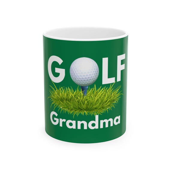 Golf Grandma Ceramic Mug, Perfect Gift for Golf Lovers, Mothers Day, Birthdays, Golf Enthusiasts, Golf Decor