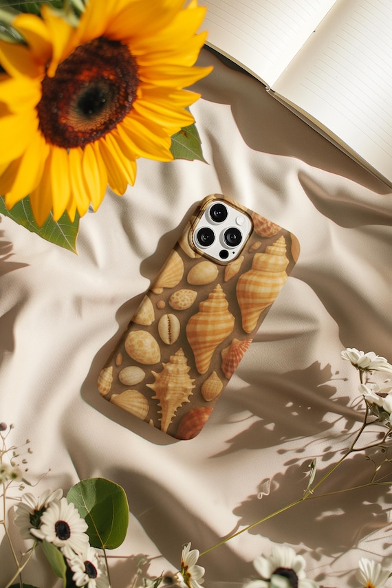 Seashell Phone Case, Shell iphone Case, Nautical Phone Cover, Beach Lover Gift, Ocean Theme Accessory, Summer Vibes Case, Coastal Decor