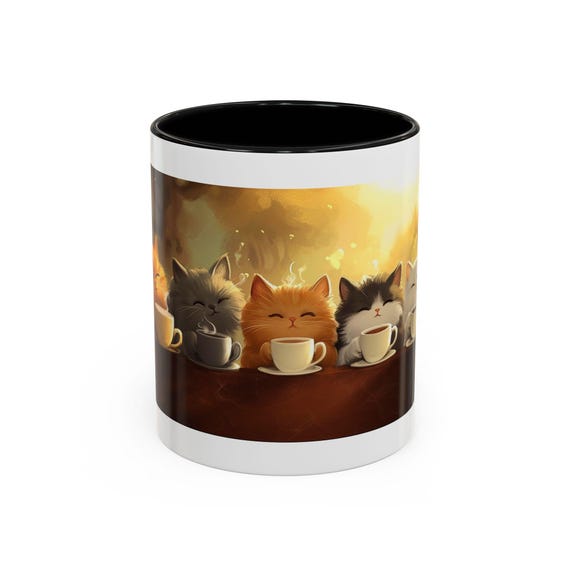 Cute Cat Coffee Mug, Perfect Gift for Cat Lovers, Cozy Home Decor, Cat Themed Drinkware, Unique Pet Lover Present, 11oz or 15oz