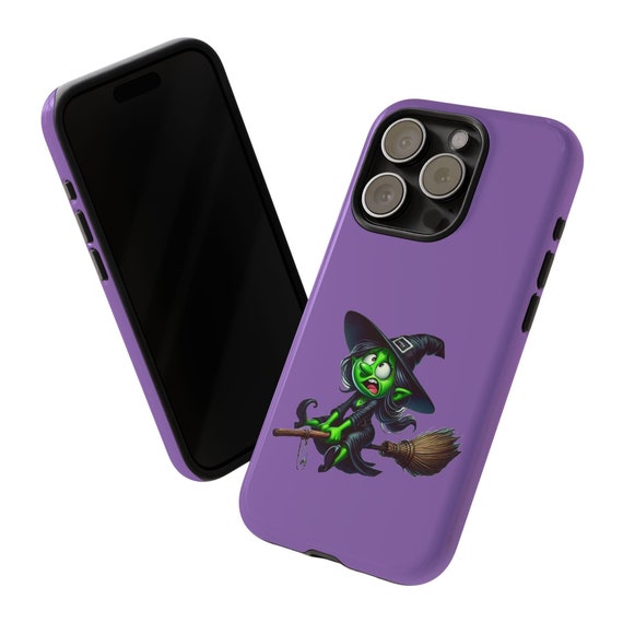 Halloween Witch Tough Case, Funny Little Witch Design, Protective Phone Cover, Witchy Cell Phone Case, Halloween Gift, Unique Phone