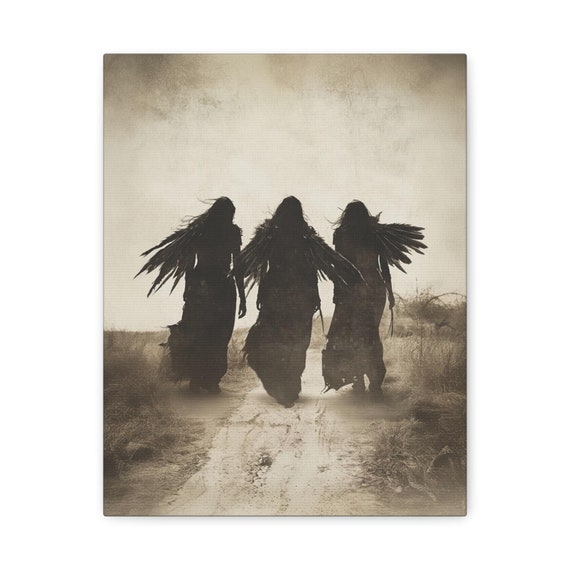 Angels Canvas Wall Art, Angels Canvas, Spiritual Home Decor, Matte Canvas Print, Angelic Artwork, Heavenly Wall Hanging
