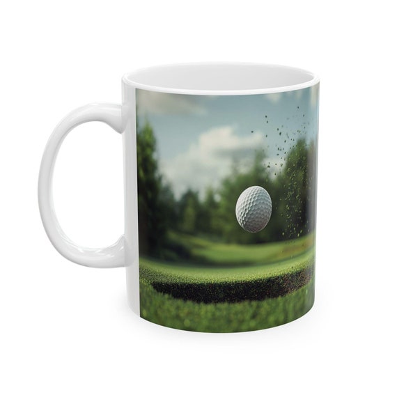 Personalized Hole in One Ceramic Mug, Golf Lovers, Holiday Gift Ideas, Sports Enthusiasts, Hole in One Accomplishment