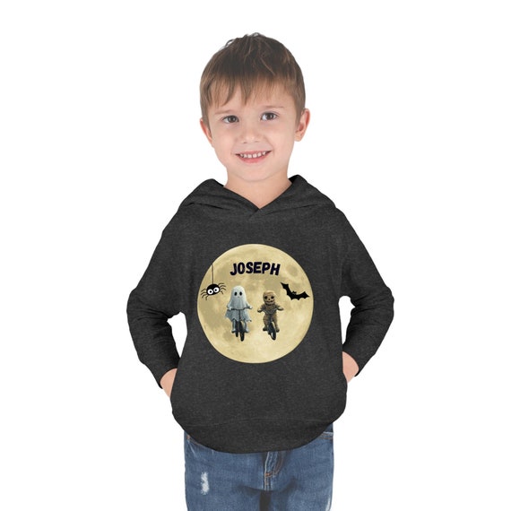 Personalized Toddler Pullover Fleece Hoodie Halloween, Fall themed, Zombie and Ghost Pullover