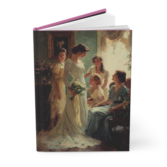 Elegant Wedding Memories Hardcover Journal - Ideal for Brides, Gift for Weddings, Vintage Art, Journaling, Memories Log