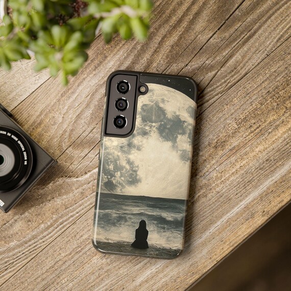 Full Moon Horizon Tough Phone Case, Lunar Sky Phone Case, Moon Phases, Celestial Phone Case, Night Sky Phone Case, Outer Space  Phone Cases