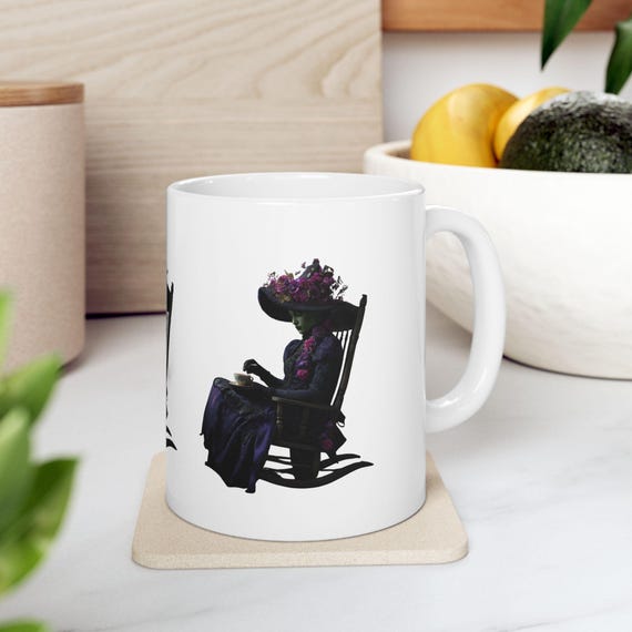 Witch Mug: Vintage Style Ceramic Cup - Unique Coffee Lover Gift